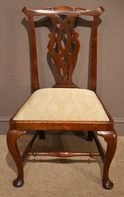 A Handsome George II Red Walnut Side Chair