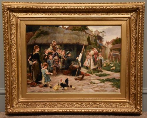 "An Art Students Holiday" Oil by Ellen Grace Parker