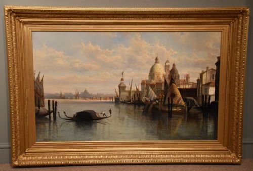 "Venice, with a View of Santa Maria Della Salute" by St Clair Augustin Mulholland