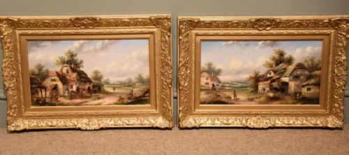 "Surrey Villages" a Pair by Edward Masters