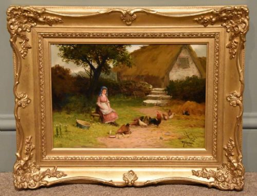 "Feeding the Hens" by Robert John Hammond