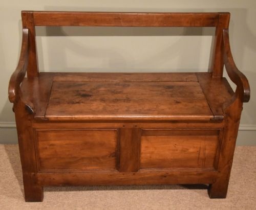 A Handsome French Chestnut Bench