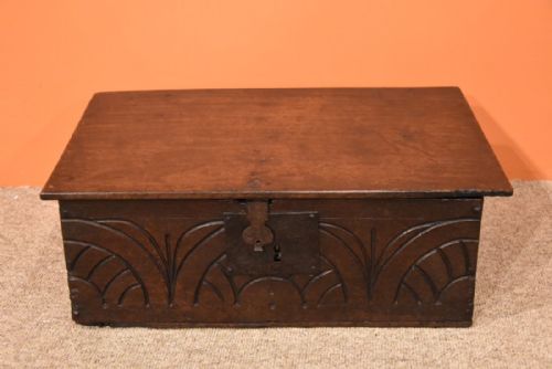 A 17th Century Oak Bible Box