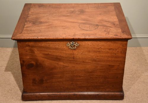 Early 19th Century Mahogany Blanket Box