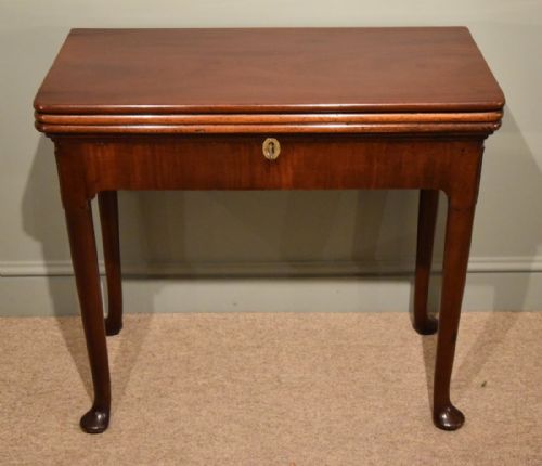 George II Mahogany Triple Top Games Table