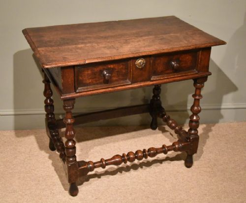 A Lovely Late 17th Century Oak Side Table