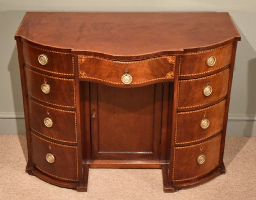 An Unusual Late 19th Century Mahogany and Inlaid Desk