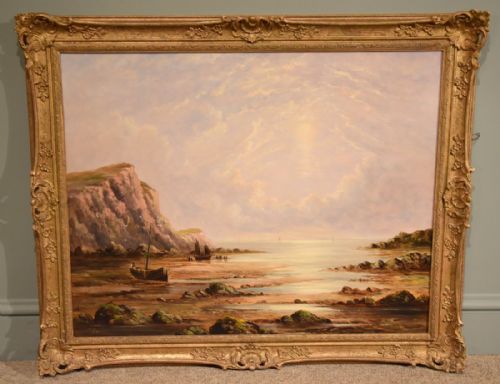 "A Devon Coastal Scene" Attributed to William Williams