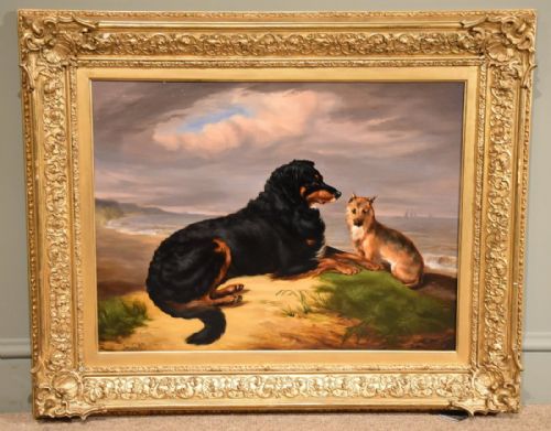 "Best of Friends" Oil by Samuel John Carter