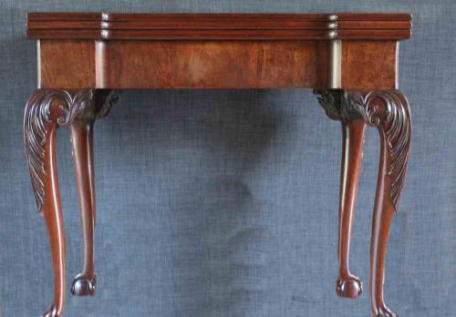 A Fine George II Mahogany Triple Top Games Table