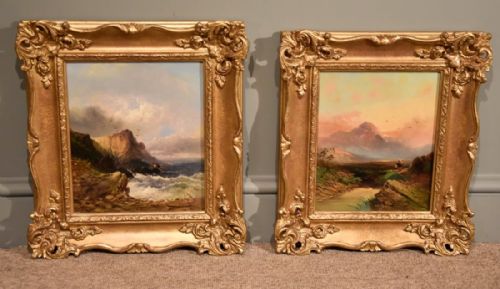 "Morning" and "Evening" Pair by Joseph Horlor