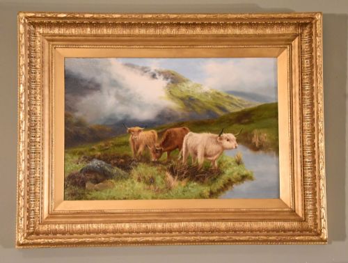 "Highland Cattle on the Glen" by C. Graham