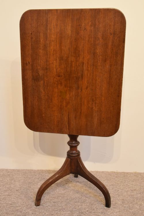 Late Georgian Oak Tilt Top Table