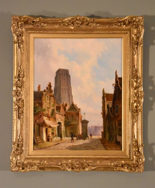 "Dutch Townscene" by J. Huth