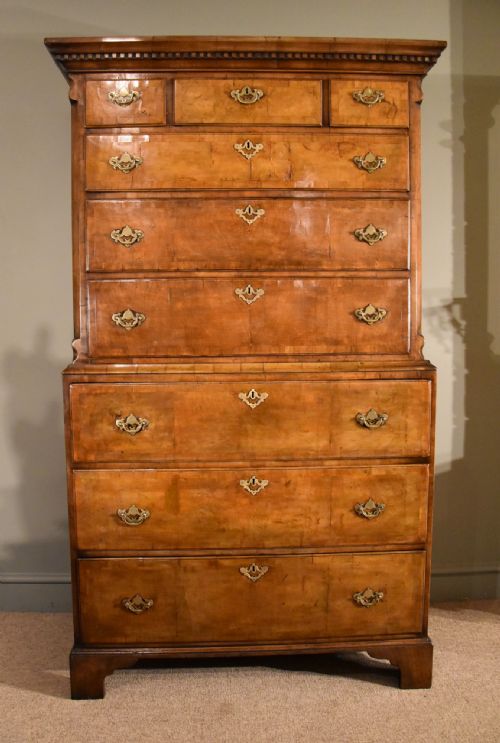 A Good George II Walnut Tallboy