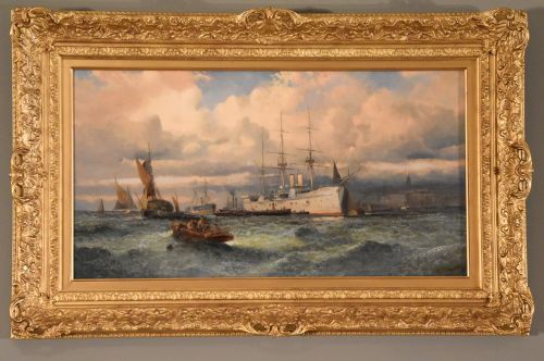"Shipping Off Greenwich" by William Thornley
