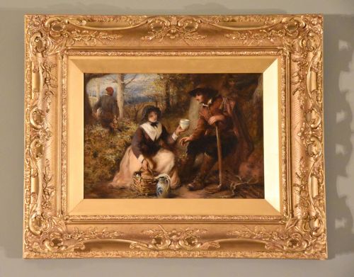 "Prince Charles After Worcester" Oil by Thomas Falcon Marshall