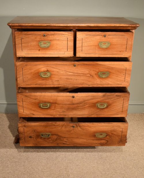 fig 1. A Very Fine Mid 19th Century Campaign Chest with Claw Feet