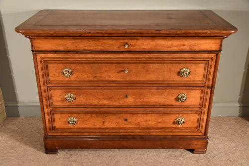 A Handsome French Oak Commode Chest of Drawers