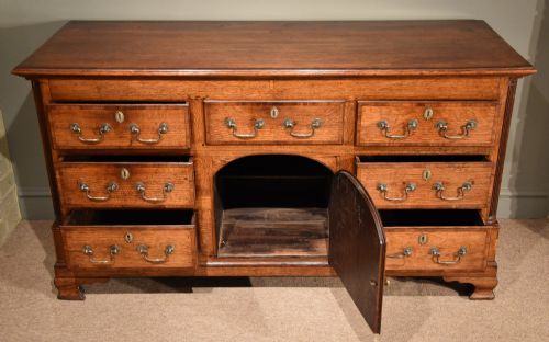 fig 1. Oak Dresser Base Late 18th Century Oak Dresser Base
