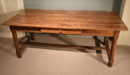 A Handsome French Ash and Elm Farmhouse Table