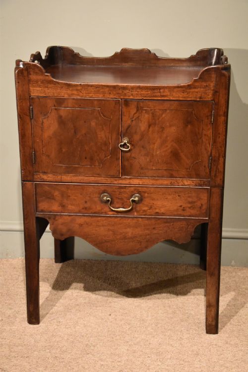 A George III Mahogany Commode Night Cupboard