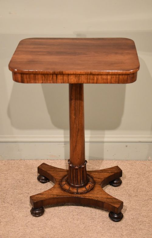 An William IV Small Rosewood Lamp/wine Table