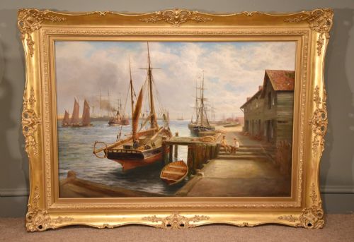"An Estuary Near Berwick"oil by Joseph Wrightson Mcintyre