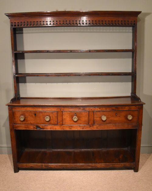 A George III Oak Dresser of Superb Colour and Patina