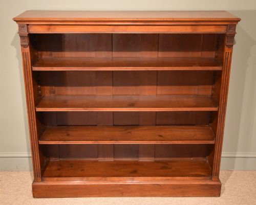 Early 19th Century Walnut Open Bookcase