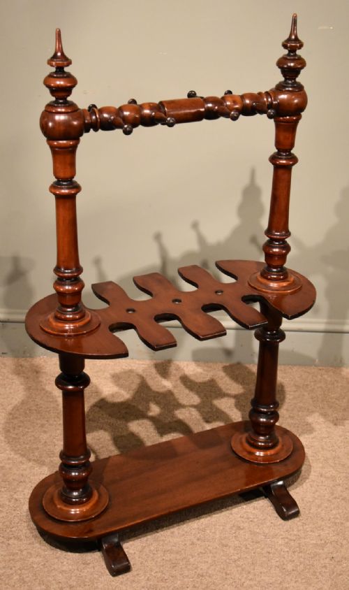 Late William IV Mahogany Wellington Stick Stand