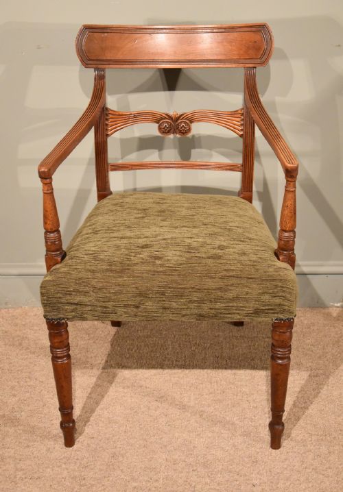 A Good Regency Mahogany Armchair