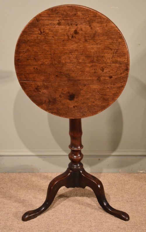 A Good Late 18th Century Mahogany Tripod/wine Table