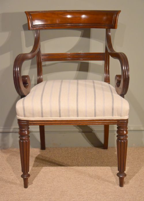 A Good Regency Period Mahogany Armchair