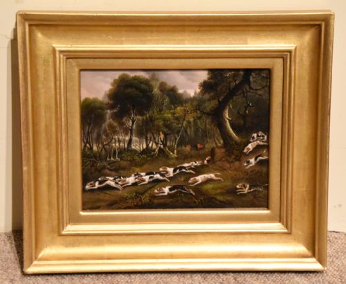 "Full Cry" Oil by Samuel Raven