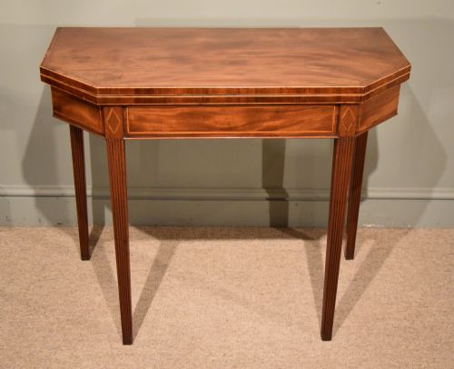An Elegant George III Mahogany Tea Table