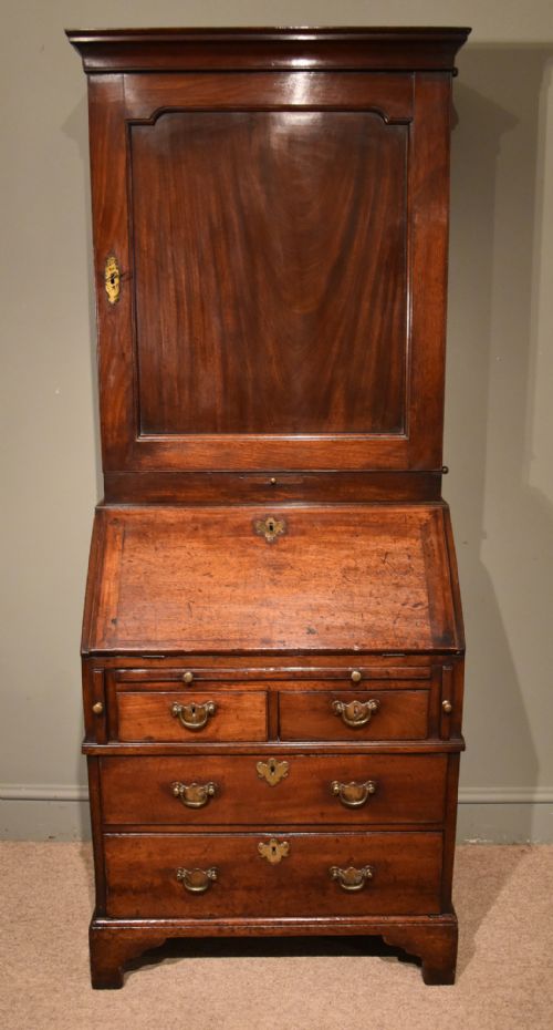 A Fine Small George II Mahogany Bureau Bookcase