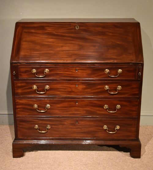 A Handsome George III Mahogany Bureau