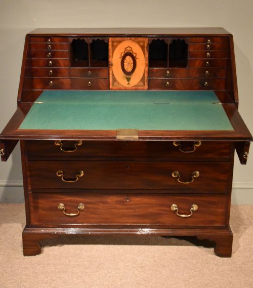 fig 1. A Handsome George III Mahogany Bureau