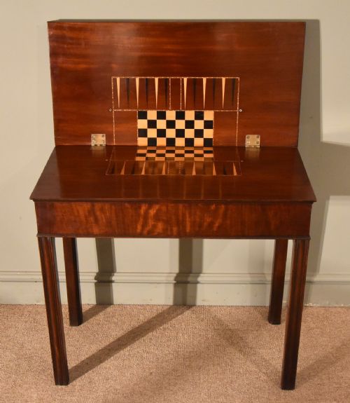 A Fine Chippendale Quadruple Top Games Table