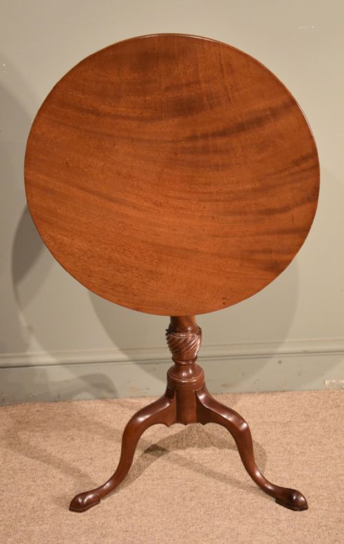 George III Mahogany Circular Small Tripod Table