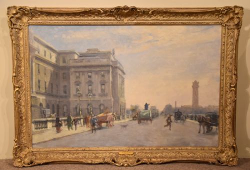 "Waterloo Bridge from Somerset House" by Francis Dodd