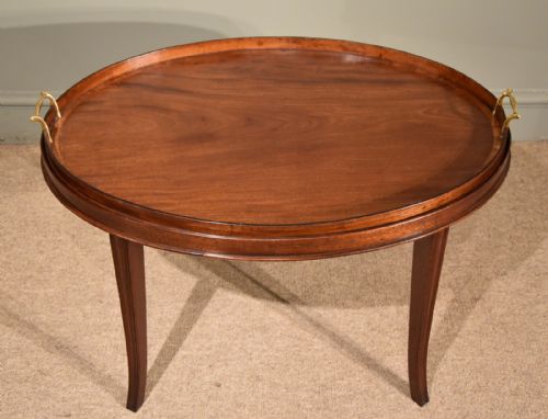 A Good George III Large Tray on Modern Stand