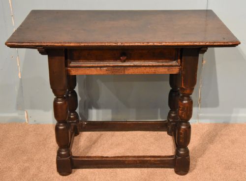 A Good Late 17th Century Iberian Solid Walnut Centre Table