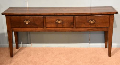 A French 19th Century Three Drawer Chestnut Server.
