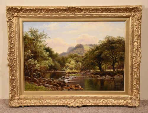 "Tranquil River View" Oil by Thomas Spinks