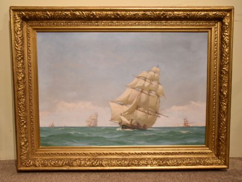 "Off Dover" Oil by John Fraser