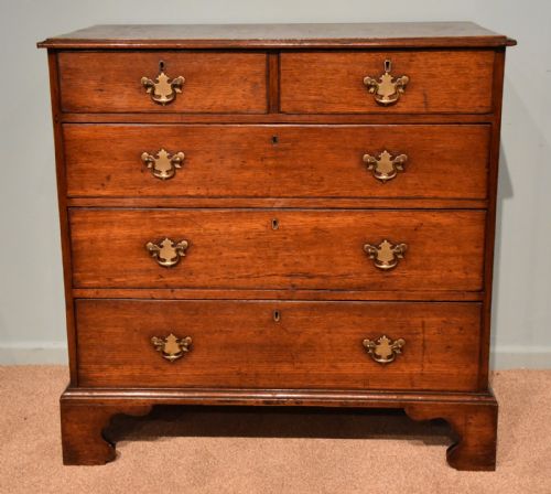 A Handsome Country Oak Chest of Drawers