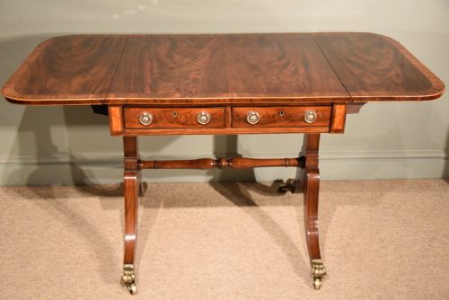 A Fine Regency Period Mahogany Sofa Table