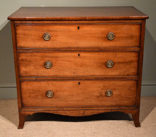 A Regency Period Chest of Three Drawers